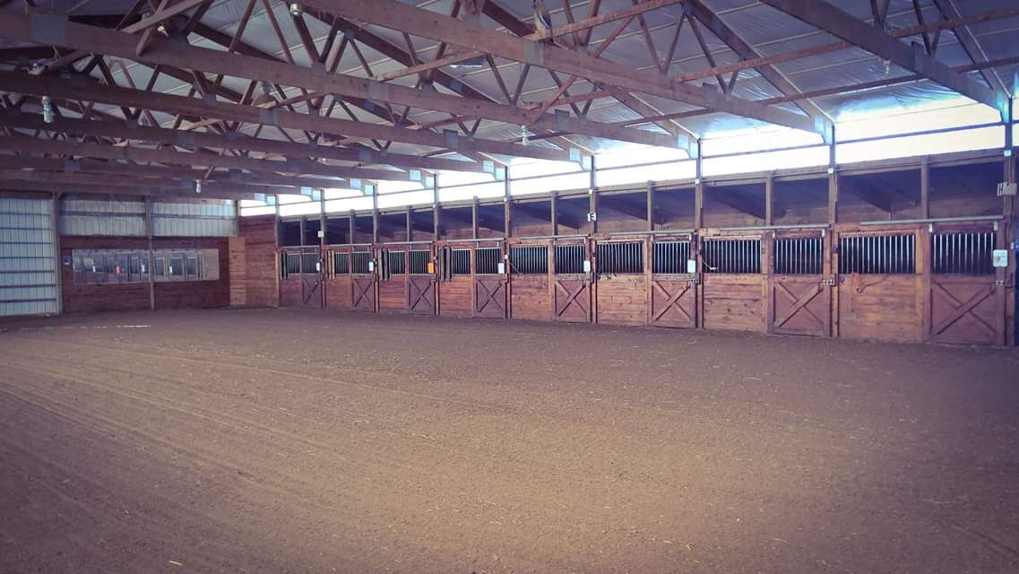 The indoor arena