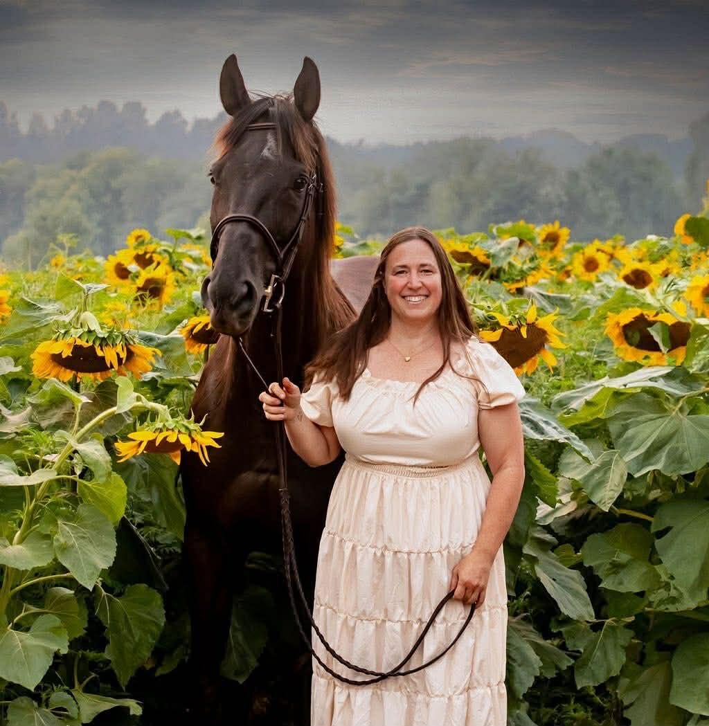 Among the sunflowers